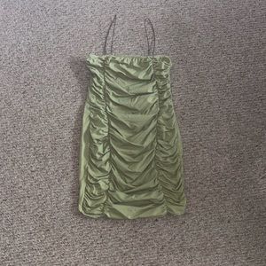 Olive green mini dress!